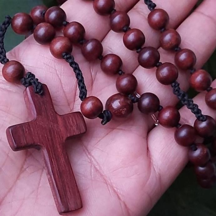 Rosario Kayu Nagasari Full Kayu Salib Kayu