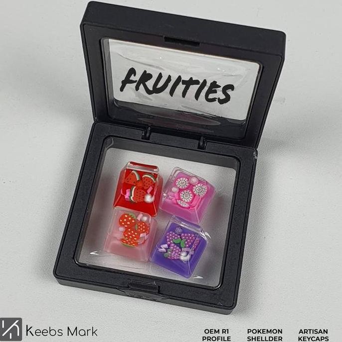 Grosir Keebsmark Artisan Keycaps Fruities Resin