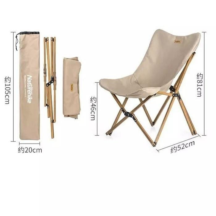 Kursi Lipat Naturehike Nh19Y001-Z Mw01 Folding Chair Kursi Camping Original Dan Terpercaya