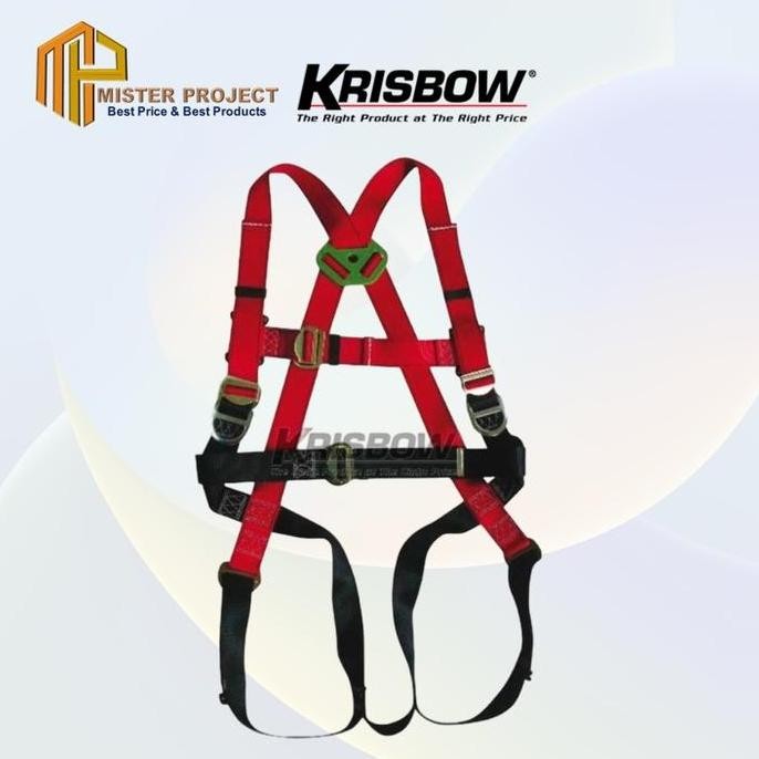 Siap Kirim Full Body Safety Harness Krisbow KW1000439 Body Harness Full Protection