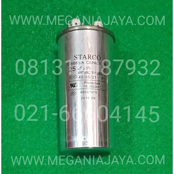Capasitor Starco 25 Uf / Kapasitor Starco 25 Uf Harga Khusus