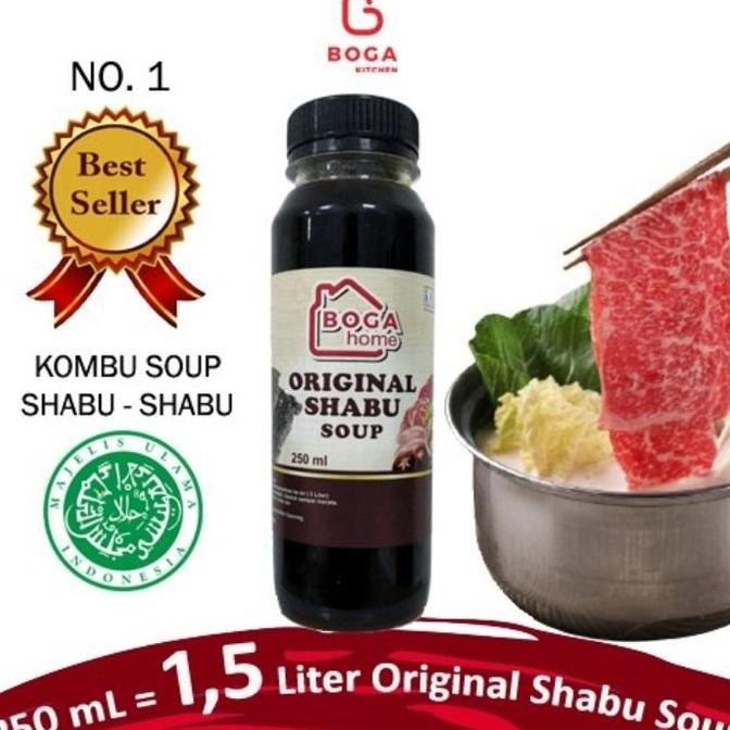 

DISKON! SHABU SOUP ORIGINAL KONBU 1.5L - KUAH SHABU SHABU PREMIUM BOGA HOME