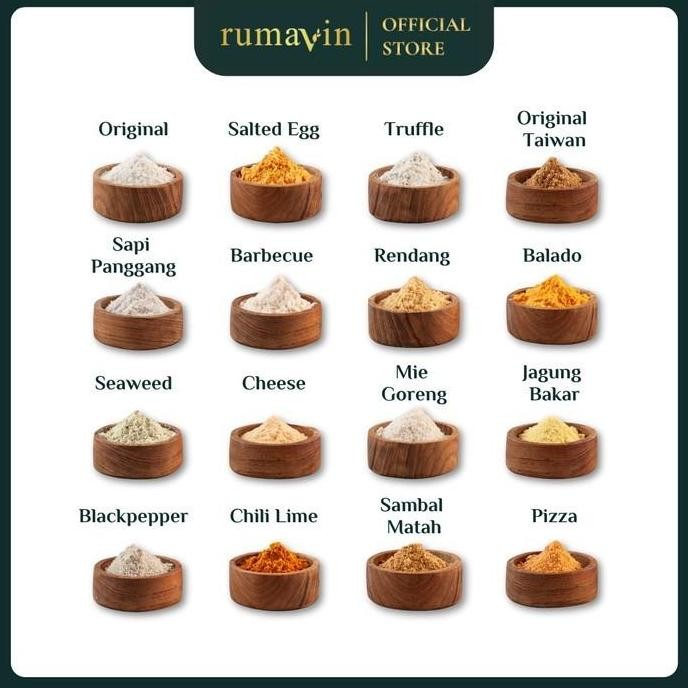 

DISKON! RUMAVIN BUMBU TABUR PREMIUM ANEKA RASA 500GR TABURAN SNACK SERBAGUNA