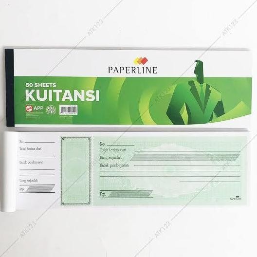 

DISKON! [PAK] KWITANSI PAPERLINE KT50B | KWITANSI BESAR ISI 50 LEMBAR