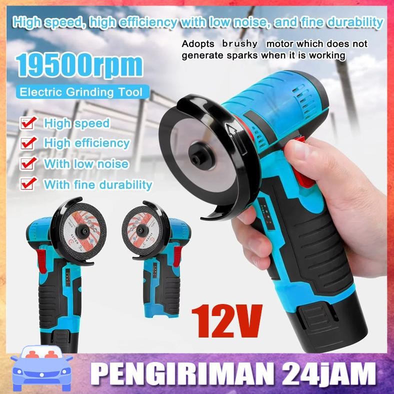 CODMesin Gerinda Cordless /Mesin Gerinda Tangan/Gerinda Baterai / Angle Grinder 12V Mesin Gurinda Mi