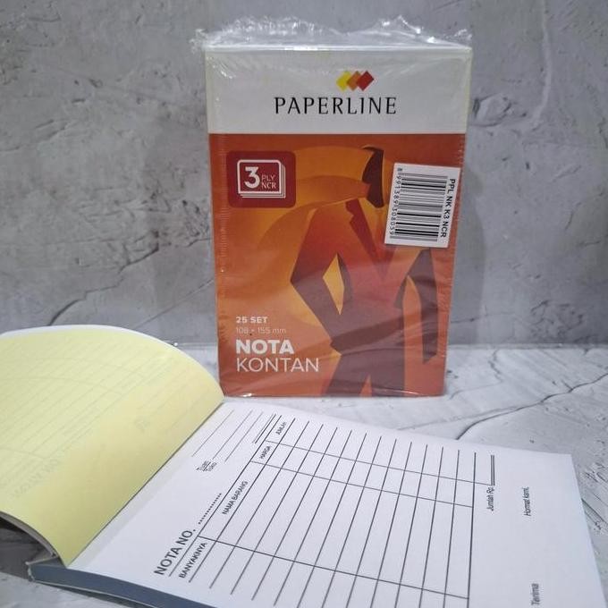 

DISKON! NOTA NCR K3 PAPERLINE 10 PCS / PACK BON 3 RANGKAP KECIL