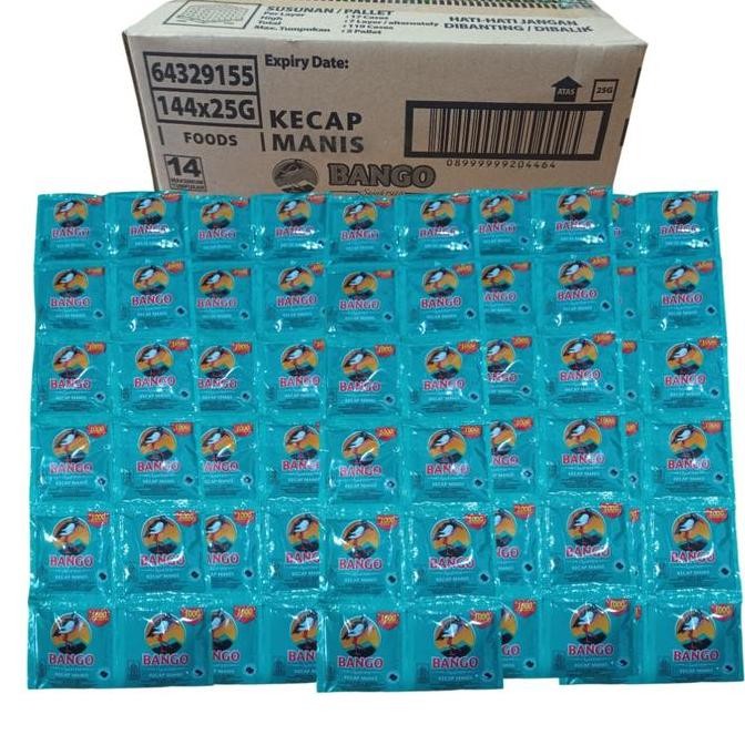 

DISKON! PAKET 4 RENTENG KECAP BANGO SACHET 25GR X48 MANIS GURIH KHAS