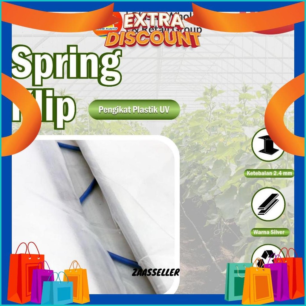 Penjepit Plastik Uv / Spring Klip Alat Pasang Plastik Uv Terlaris