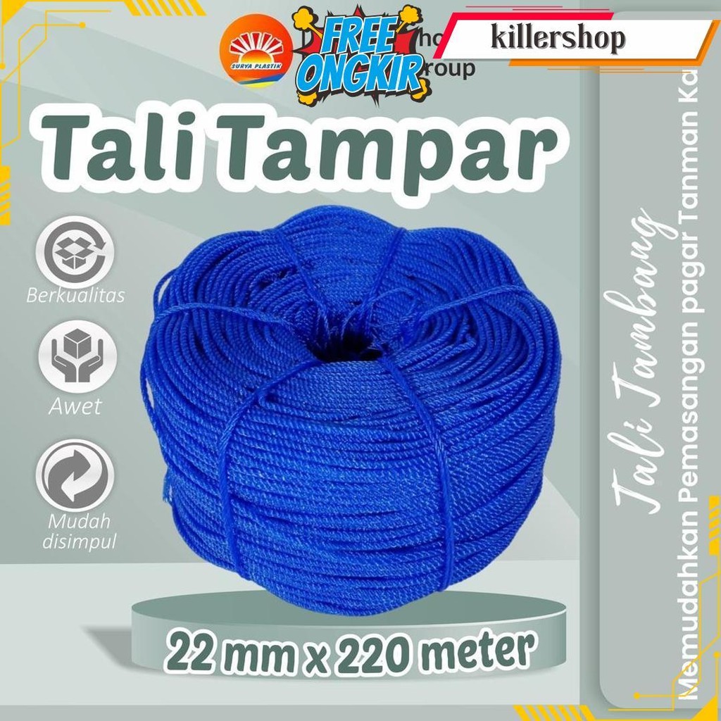 

Tali Tampar Ukuran 2Mm Panjang 220 Meter Bisa Cod