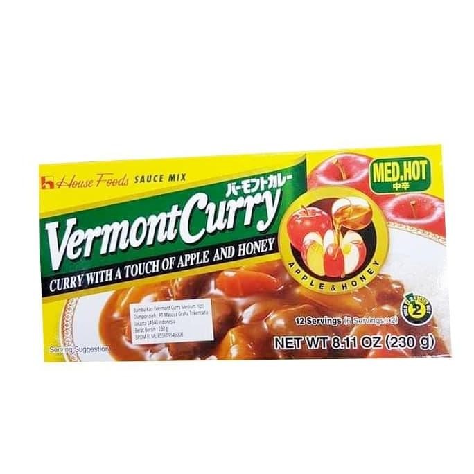 

DISKON! HOUSE VERMONT CURRY JUMBO MEDIUM HOT BUMBU KARI JEPANG 230GR