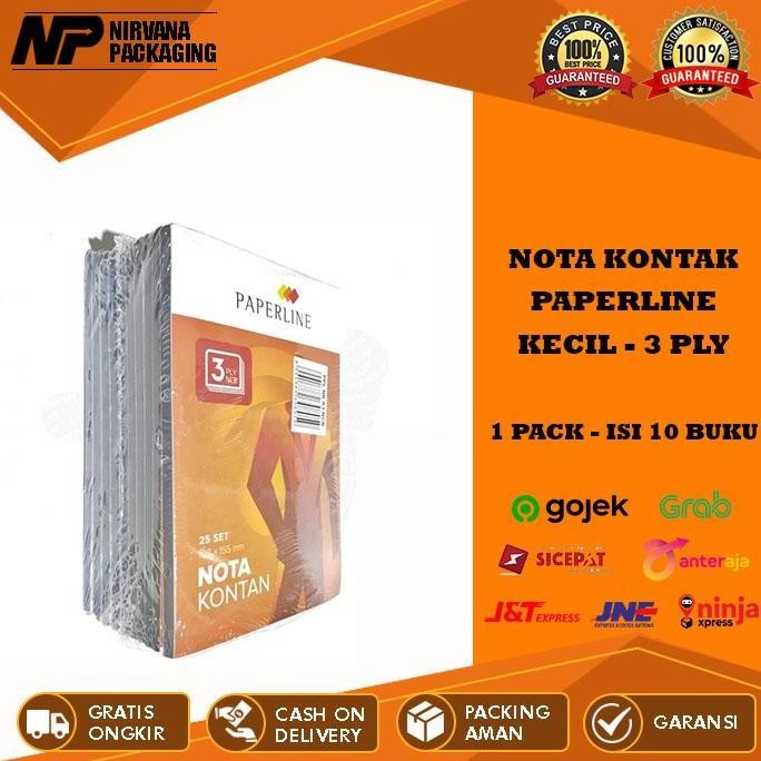 

DISKON! NOTA KONTAN KECIL PAPERLINE 3 PLY K3 | BUKU RANGKAP 3 PUTIH MERAH 1 PACK ISI 10 BUKU