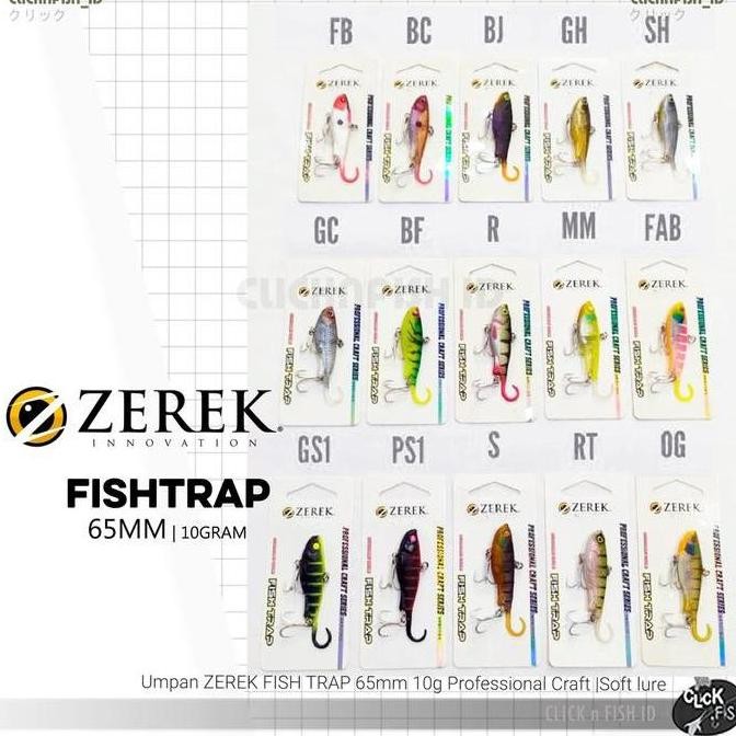 zerek fish trap soft lure 65mm 10g - umpan pancing profesional stok terbatas