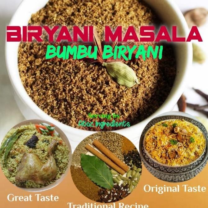 

DISKON! BIRYANI MASALA 250G BUMBU NASI BIRYANI INDIA HALAL ASLI AROMATIK