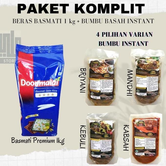 

DISKON! PAKET NASI KEBULI BERAS BASMATI + BUMBU KEBULI KERING INSTAN