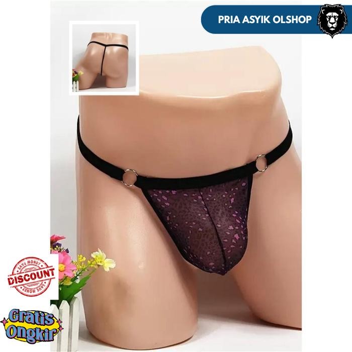 G STRING PRIA SEXY LEOPARD Y-BACK CELANA DALAM LOW RISE BULGE THONG UNDER PANTIES Y062 BY PRIA ASYIK