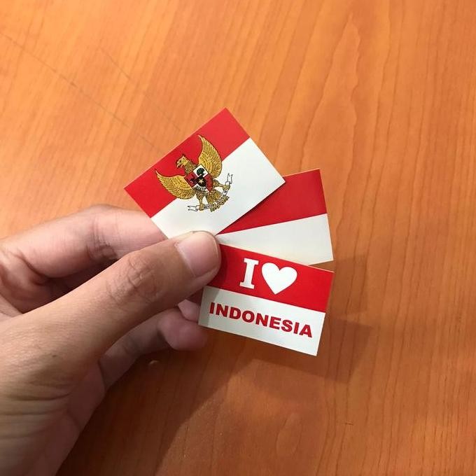 

(Allthebest) Stiker Pipi HUT RI Bendera Merah Putih isi 30 / Sticker pipi 17 agustus Hut RI Bendera Merah Putih isi 30 pcs