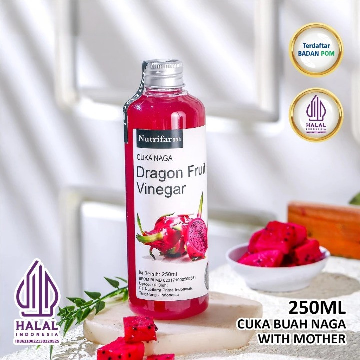 

Cuka Buah Naga Original Dragon Fruit Vinegar With Mother Ukuran 250ml