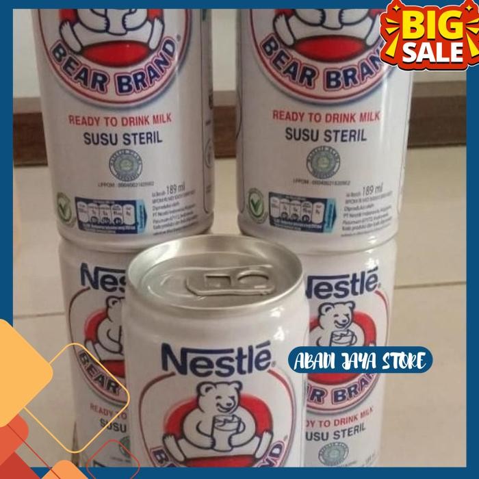 

SUSU BEAR BRAND 189 ML NESTLE SUSU STERIL SIAP MINUM KALENG 189ML BY ABADI JAYA STORE