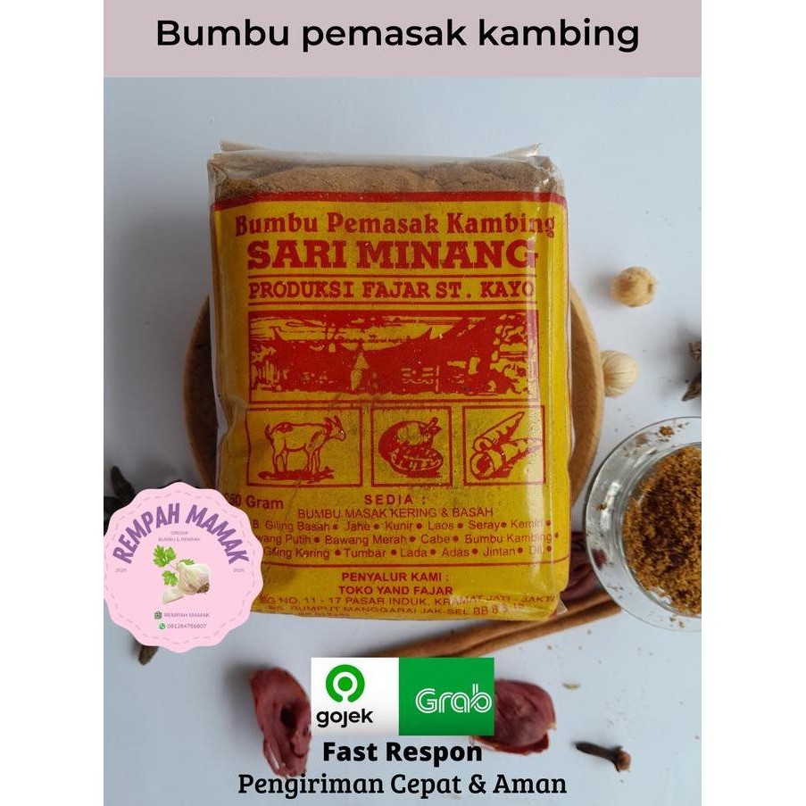 

DISKON! BUMBU GULAI KAMBING MINANG 500GR - BUMBU MASAK GULAI KHAS PADANG