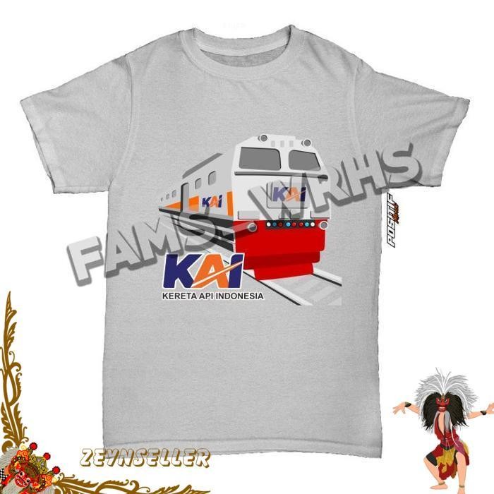 Baju Kaos Anak Kereta Api Kai Laki Perempuan Jawa Timur