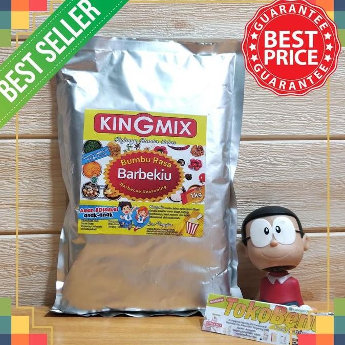 

DISKON! BUMBU TABUR BARBEKIU KINGMIX 1KG BBQ RASA SMOKEY