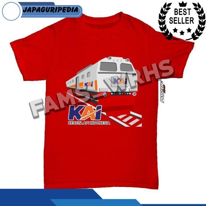 Baju Kaos Anak Kereta Api Kai Laki Perempuan Jawa Timur
