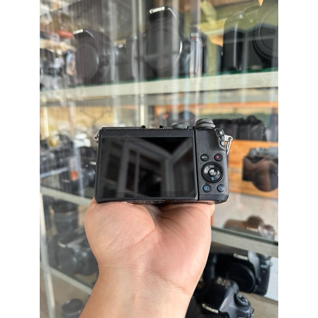Ls [Kamera Mirrorless] Canon Eos M6 Black Mulus Second Bergaransi Original