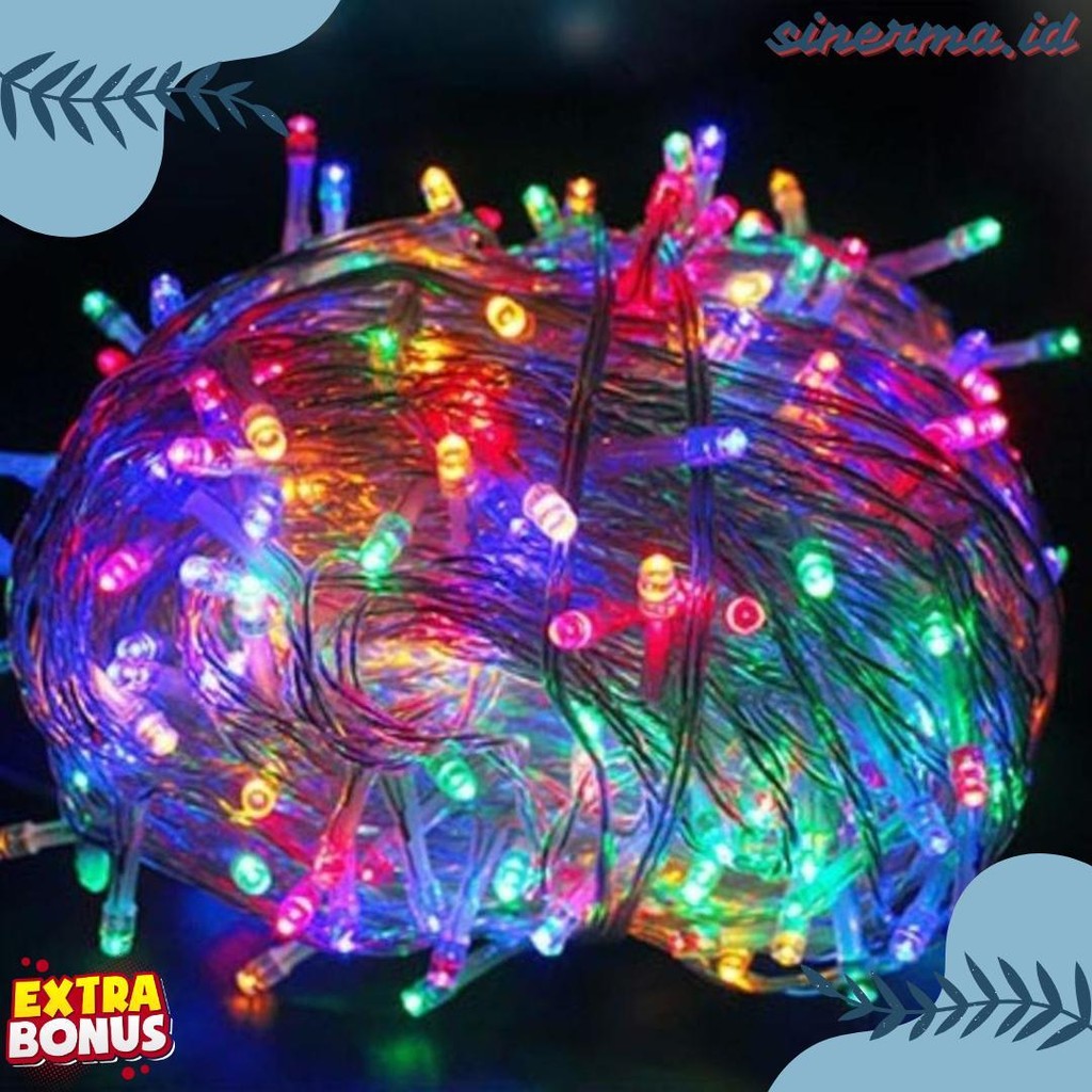Lampu Tumblr Tumbler  100 Led 10 Meter Warna Warni Tempel Dinding Lampu Tidur Kamar Kelap Kelip Terl