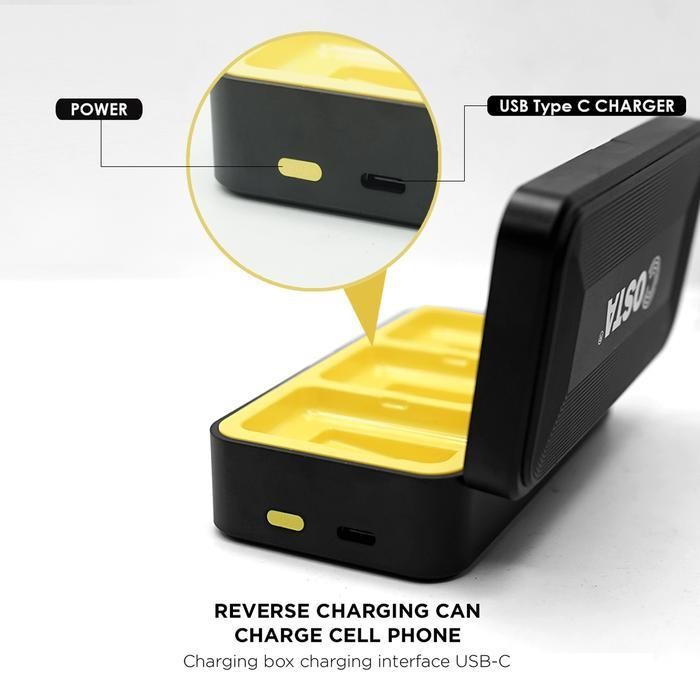 Ls Costa Charging Case / Box Microphone Wireless For Bionx-11 Replacement