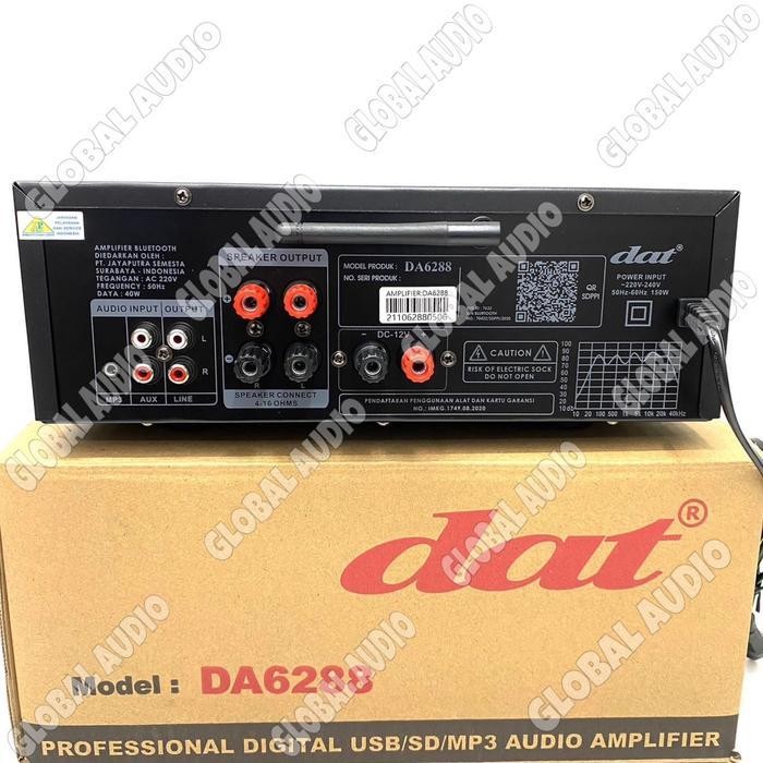 Power Amplifier Karaoke Dat Da 6288 Original Amplifier Dat Da6288 Da6288 ( Bisa COD )