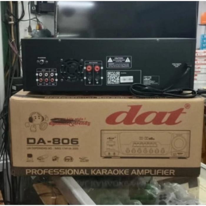 Power Amplifier Karaoke DAT DA 806 Bluetooth Usb Original DAT DA806