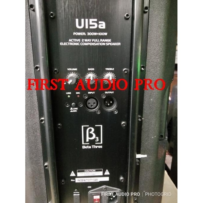 Speaker Aktif Beta Three/ B 3 U 15A ( 15 inch ) ORIGINAL Berkualitas Terbaru