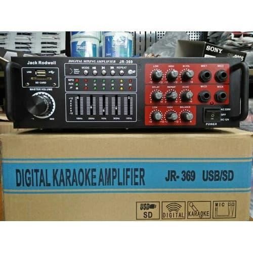 Ampli Bluetooth Audio FC A369 Power Mixer Amplifier Karaoke JR 369