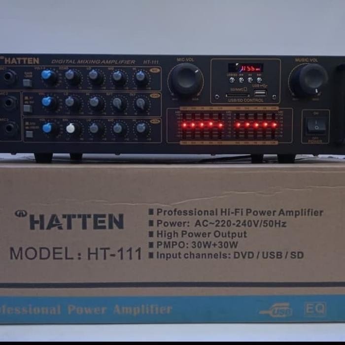 Amplifier HATTEN HT-111 power ampli berkualitas terbaru bagus