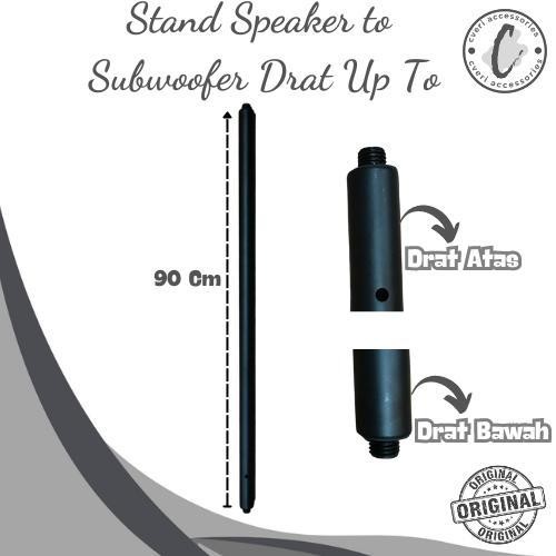 Stand Speaker to Subwoofer Up To Stand Speaker Satelite Drat Putar Atas Bawah