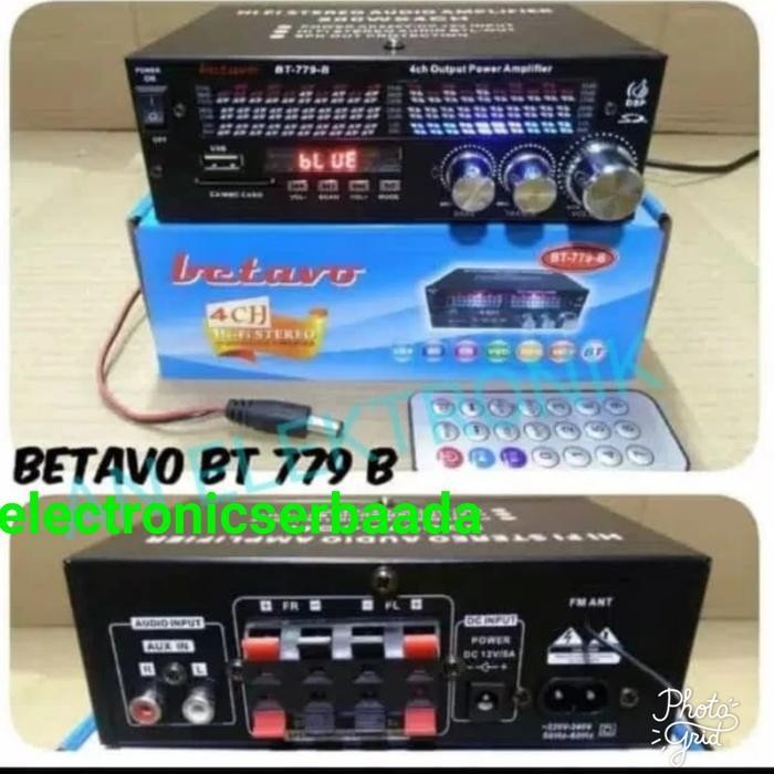AMPLIFIER BETAVO BT 779B BLUTOOTH USB 4 CHANEL