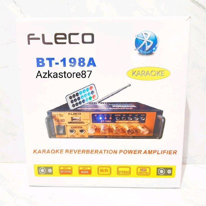 Amplifier Fleco D09 - 600 watt - Bluetooth Karaoke - Radio FM Amplifier flevo 198A Ampli