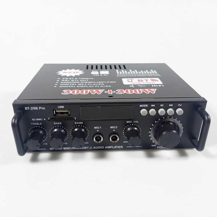Audio Amplifier Bluetooth 5.0 HiFi 2 Channel Output - BT-298 Pro