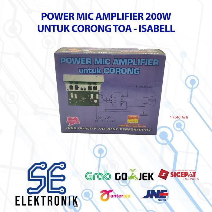 kit modul power mic amplifier 200w untuk corong