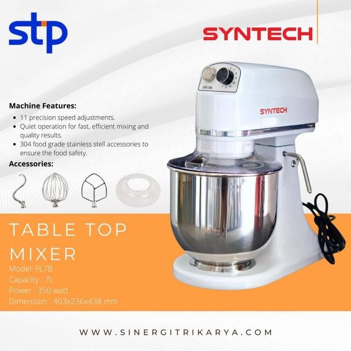 Planetary Mixer Roti Syntech FL7B / Mixer Kapasitas 7 Liter FL 7B