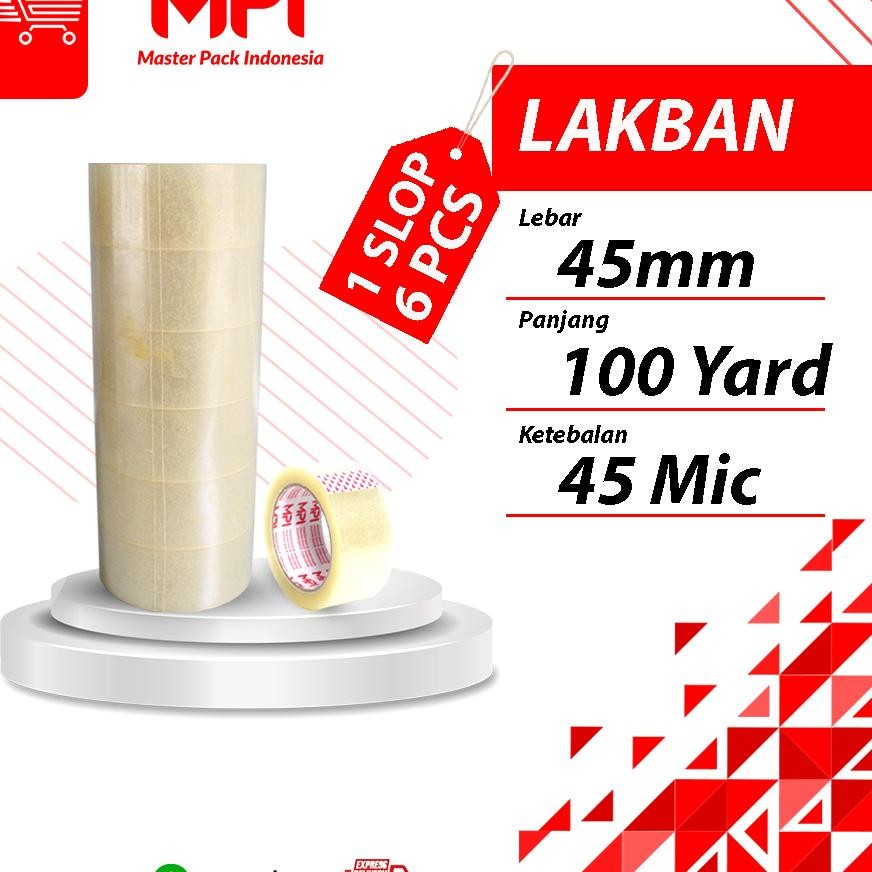 

Lakban Bening Lakban Coklat Mpi 45Mm X 100 Yard 1 Slop 6 Pcs