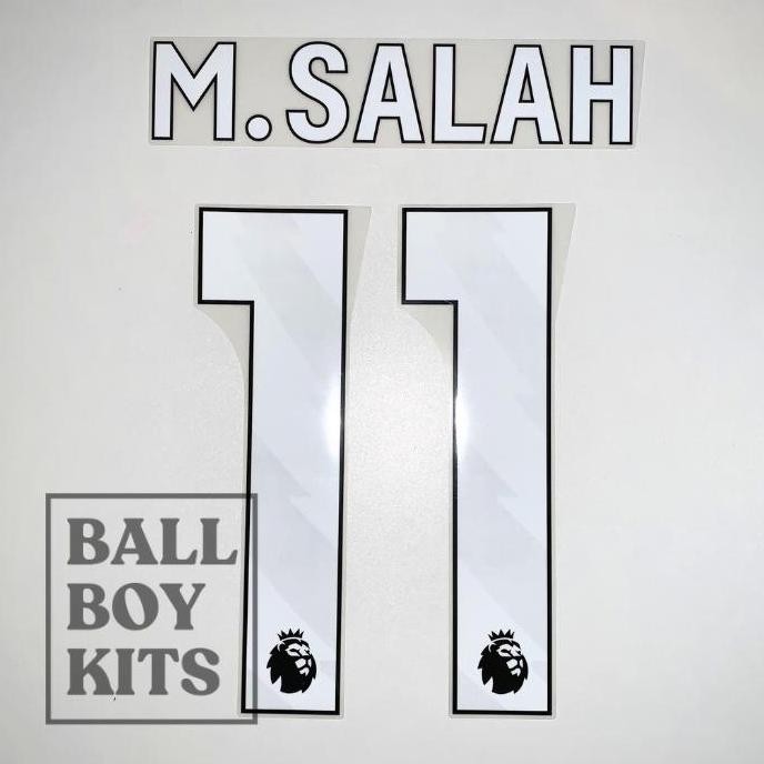 TERBARU - Original #11 M. Salah Liverpoollll 2023-24 EPL Nameset-White
