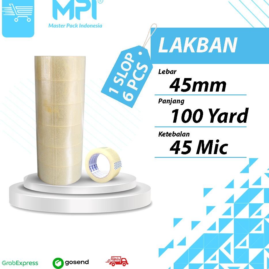 

Lakban Bening Lakban Coklat Mpi 45Mm X 100 Yard 1 Slop Isi 6 Pcs