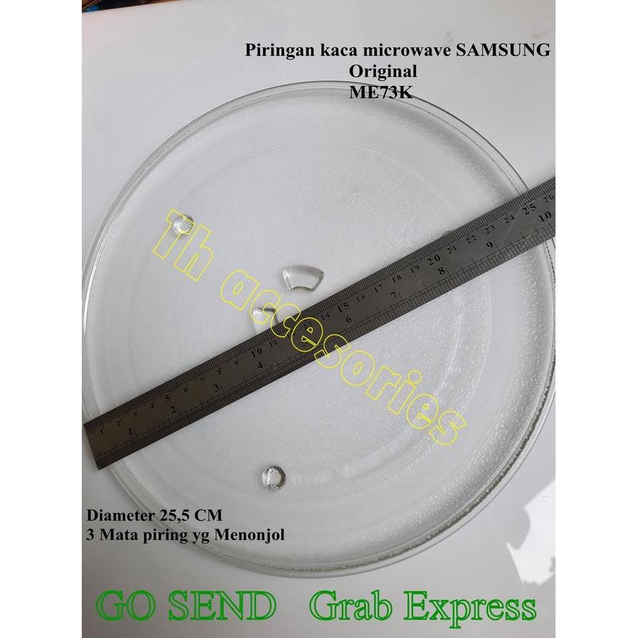 BEBAS ONGKIR - Piring Kaca Microwave Samsung Rotating Plate Glass ME 731 Ori ME731