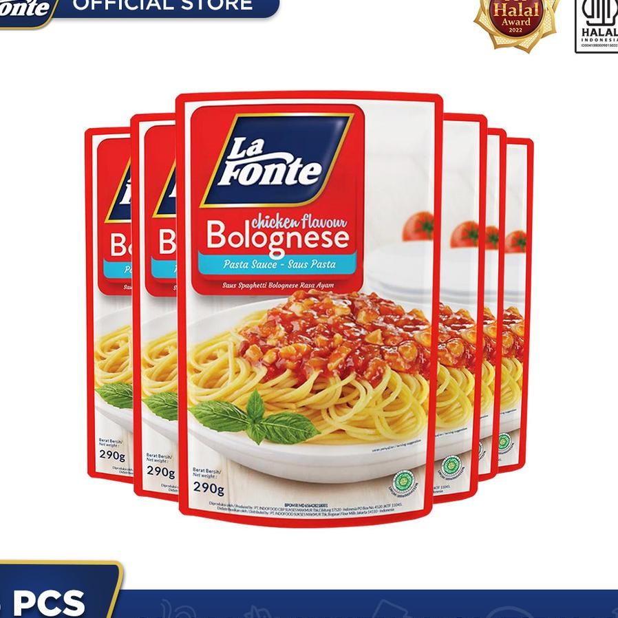 

6 Pcs La Fonte Saos Pasta Chien Bolognese 290 Gr