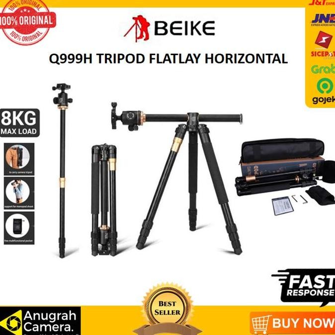 Beike Qzsd Q999H Tripod Flatlay Horizontal Monopod Beike Q999 H