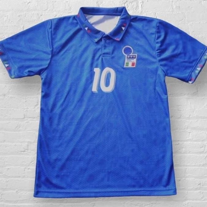 TERMURAH - Baju Bola Retro Italy World Cup 1994