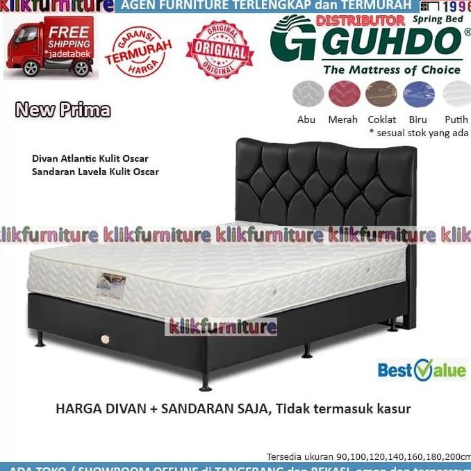 Divan + Sandaran Guhdo (160X200Cm) Atlantic Lavela Springbed