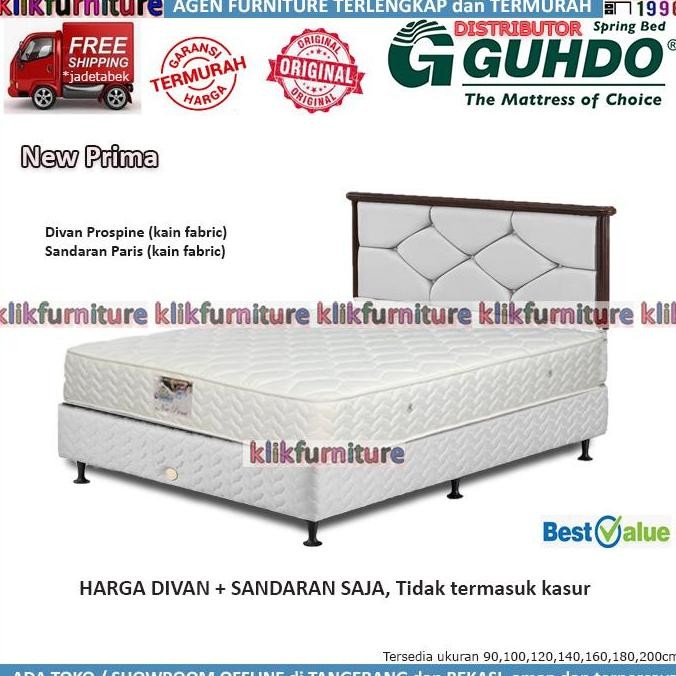 Divan + Sandaran (100X200Cm) Guhdo Springbed Prospine Paris