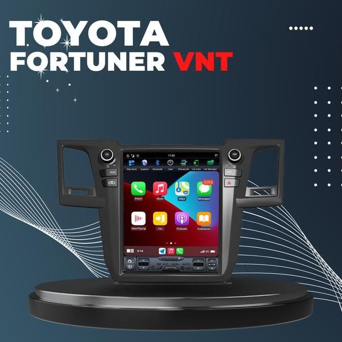 NEW Headunit Android Toyota Fortuner VNT - Model Tesla
